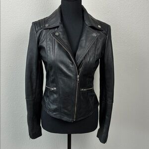Women's Black Leather Jacket